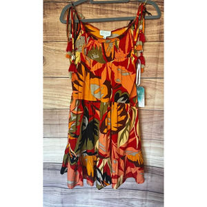 Summer Hawaiian Dress With Tie Tassels